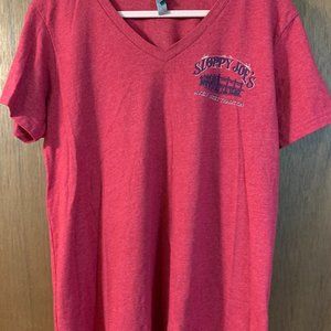 Sloppy Joe's Key West Florida Women's V-neck t-shirt XXL Red
